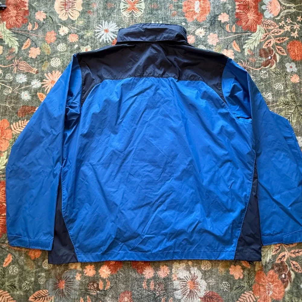 Columbia Glennaker Lake Rain Jacket Mens‎ Blue Navy Windbreaker RM2015 Hooded
